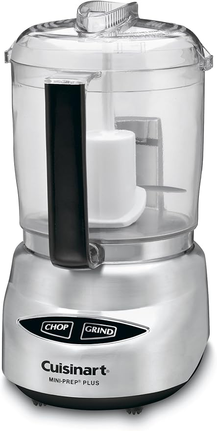 Cuisinart Mini Prep Plus Food Processor, 4 Cup, Brushed Stainless (Shiny)