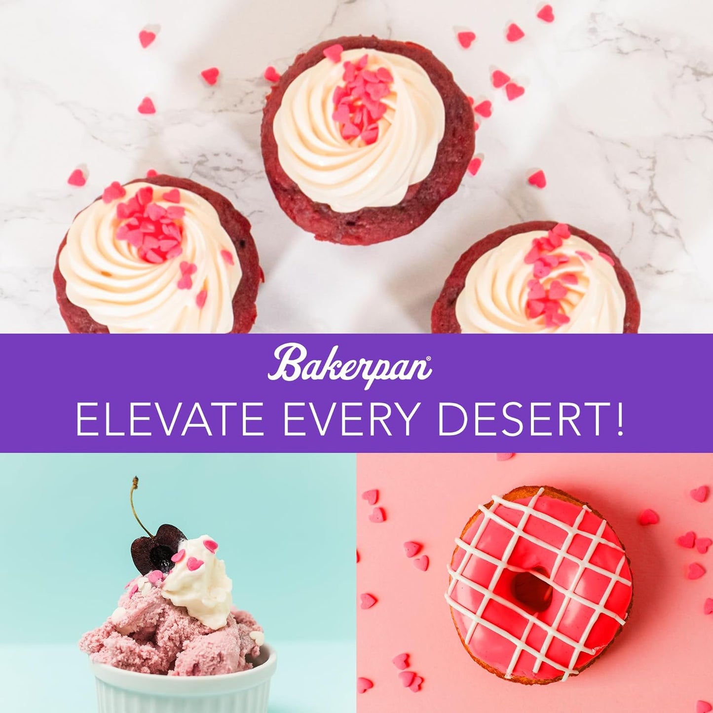 Bakerpan Quins Alphabet Sprinkles for Cake Decorating - 6.1 Ounces - ABC Edible Confetti Sprinkles for Cupcakes, Ice Cream, Cookies, Cakes