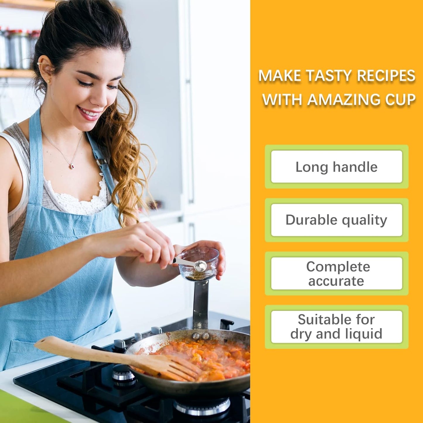 2PCS 1/2 Tsp(1/6tbsp, 2.5ml) Single Measuring Spoon with Black Silicone Grip, Stainless Steel Individual Measure Scoop Only