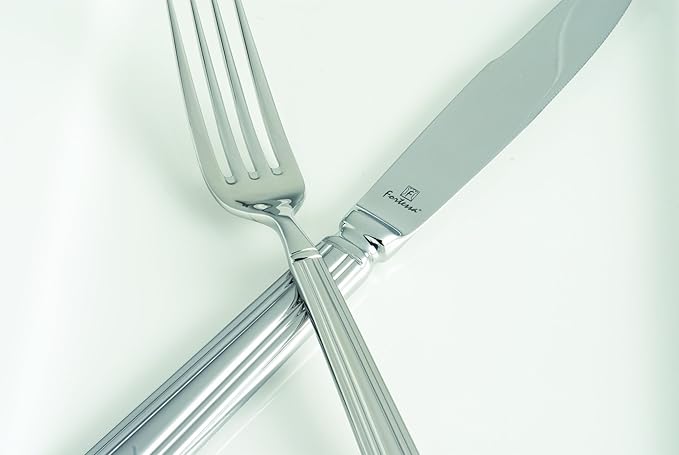 Fortessa Metropolitan 18/10 Stainless Steel Flatware, 5 Piece Place Setting, Service for 1
