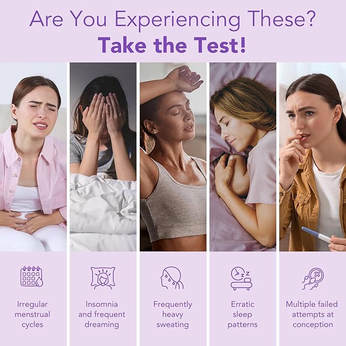 Easy@Home FSH Menopause Test: 10 FSH Test Strips - Understand Your Ovarian Reserve and Optimize Conception Timing at Home