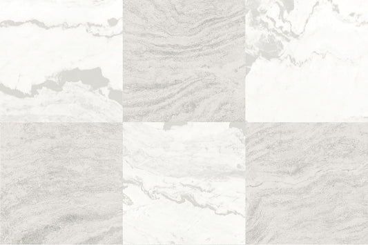 FloorPops x Chris Loves Julia 12-in by 12-in Bonneville Beige Peel and Stick Floor Tiles, FP5061