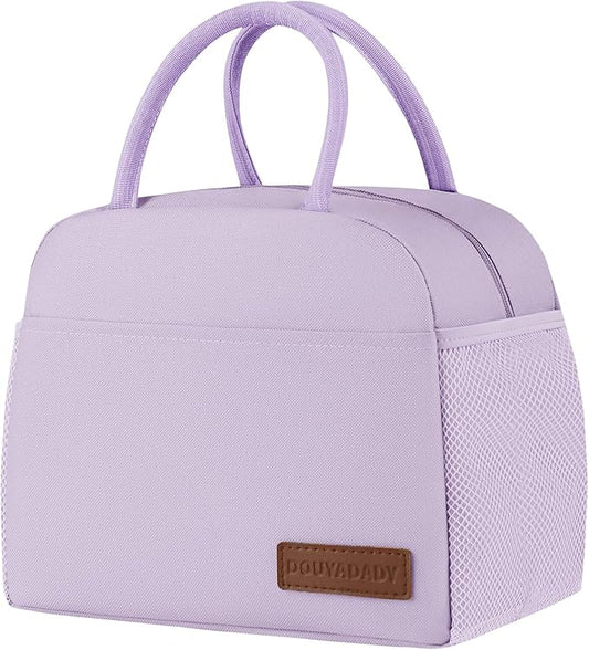 douyadady Lunch Bag Women/Men Lunch Box Women/Men (Lavender)