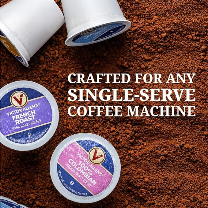 Victor Allen's Coffee 100% Colombian, Medium Roast, 200 Count, Single Serve Coffee Pods for Keurig K-Cup Brewers