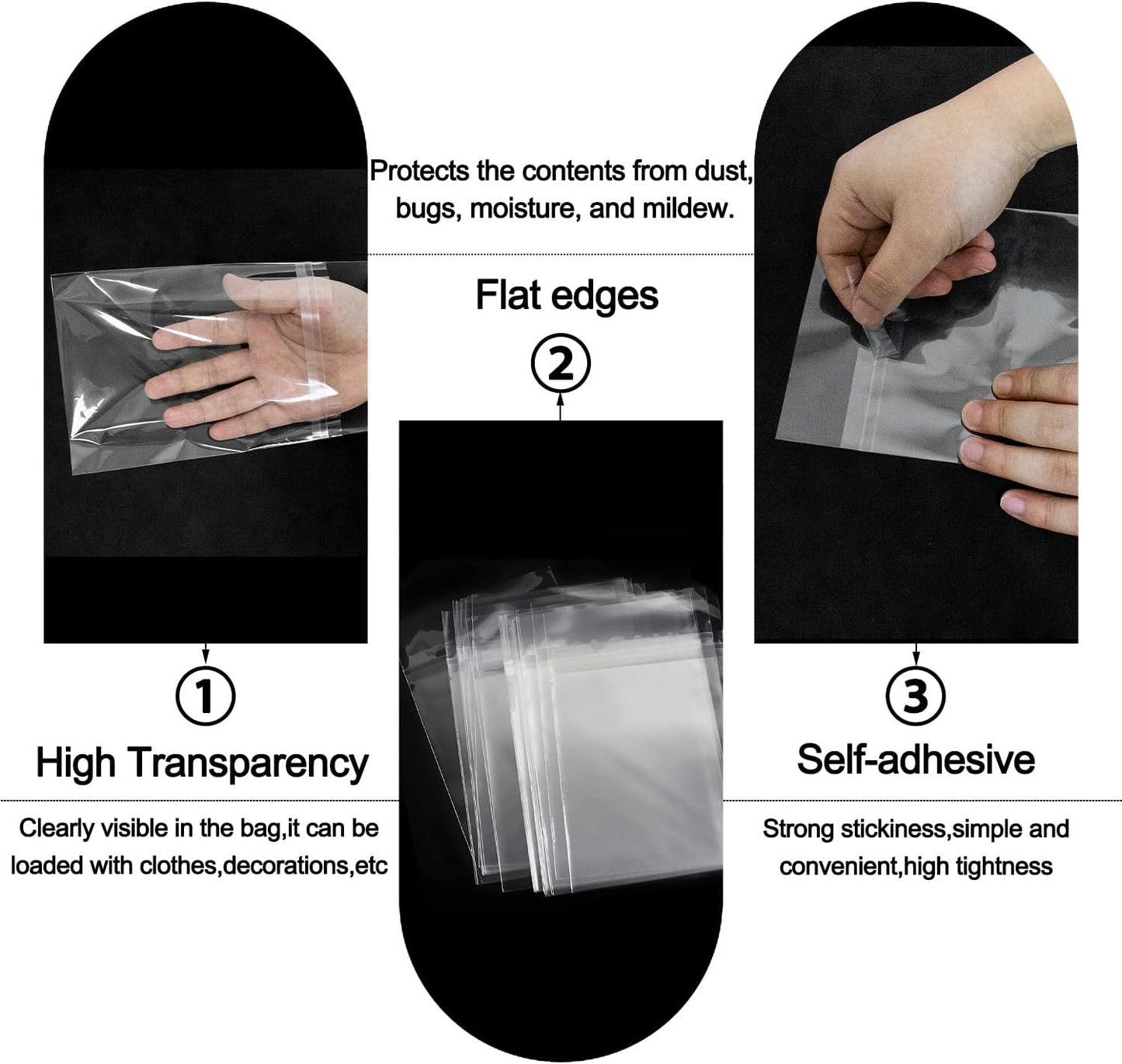 AUEAR, 11"x17" (100 Pack) Clear Plastic Sleeves - Acid Free 1.6Mil Crystal Resealable Bags -Fit for 11x17 Inches Paper, Art Works, Posters