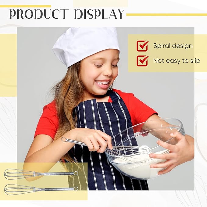 Baderke 50 Pcs 6 Inch Mini Whisk Bulk Small Whisks for Cooking 304 Stainless Steel Tiny Whisk for Baking, Whipping, Beating Eggs, Mixing Sauces, Blending Ingredients