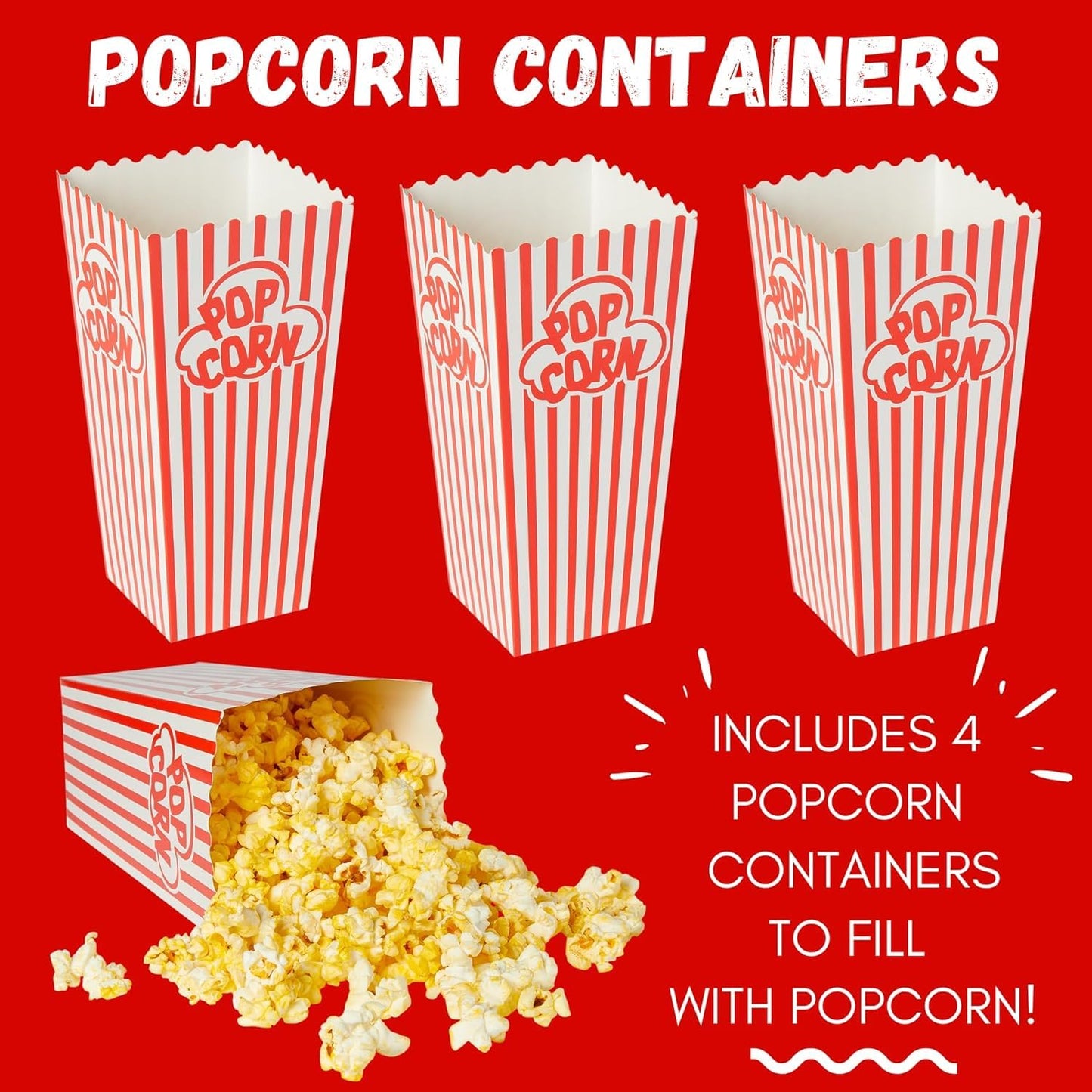 Movie Night Gift Basket – 33-Piece Gift Box with Popcorn, Candy, Snacks & Bingo – Birthdays, Date Night, Family, Kids, Adults, Mom, Dad, Teens, Christmas, Mothers Day, Fathers Day, Raffle & Fundraiser