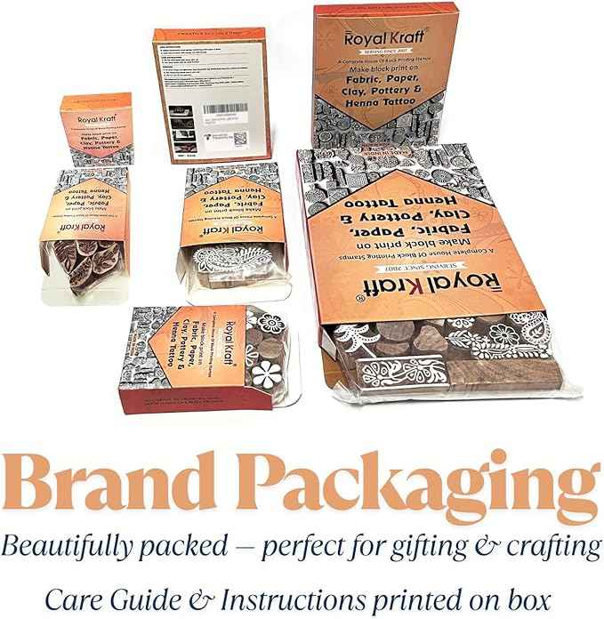 Royal Kraft Alphabet Wooden Block Printing Stamps (Set of 26) Bulk01_25H