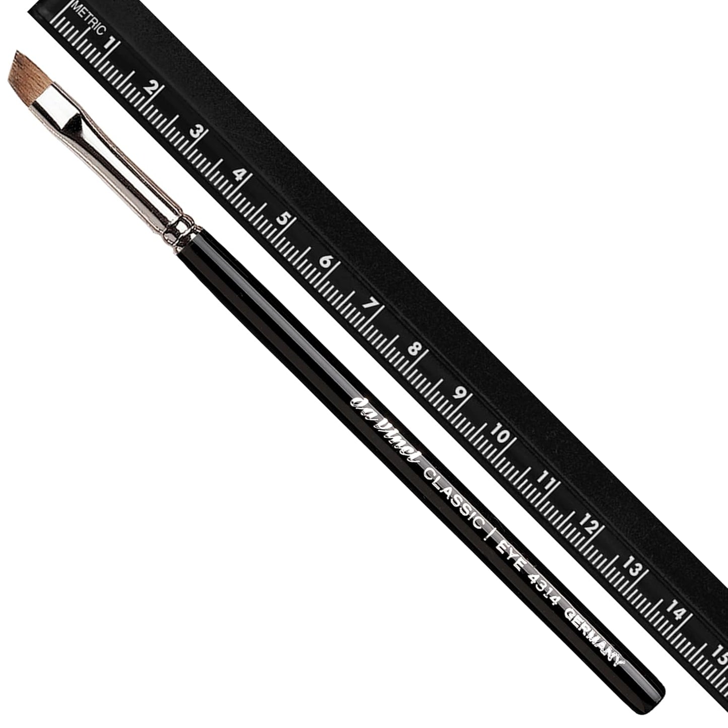 da Vinci Cosmetics Series 4314 Classic Eyeliner Brush, Angled Liner Russian Red Sable, 11.3 Gram
