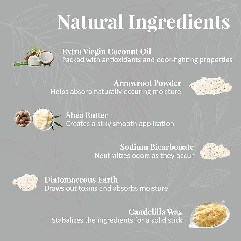 J&L Naturals Aluminum Free Deodorant for Men & Women | 100% Natural Ingredients With Coconut Oil, Shea Butter, & Essential Oils | Sustainable, Eco-Friendly (Lemongrass & Clove, 3.0 Oz (Single))