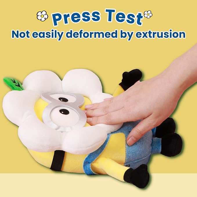 MINISO 9" Daisy Minions Stuffed Animals Plush Toys, Cute Sleeping Bedding Stuffed Animals Kawaii Plushies Pillow for Kids Toddler Toys Boys Girls