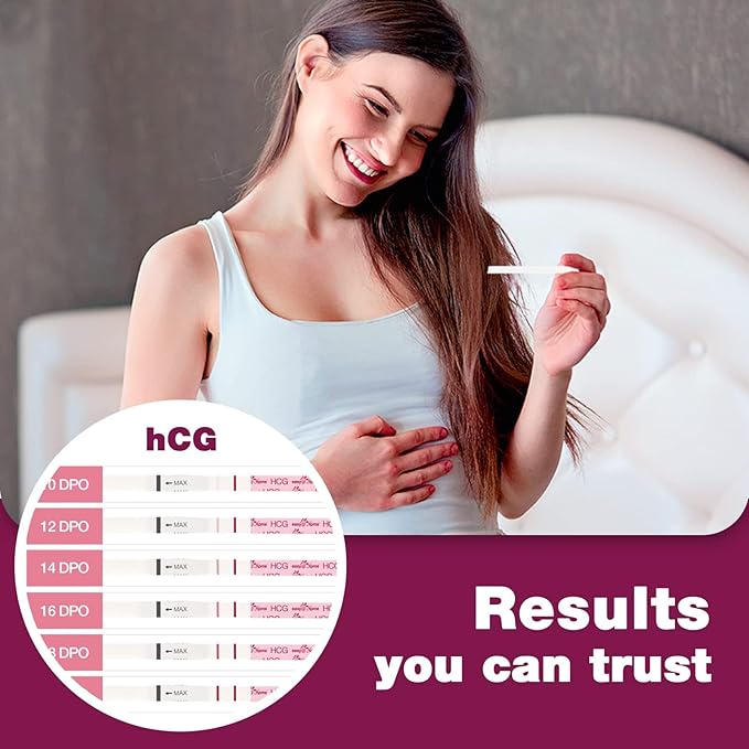 Easy@Home 50 Ovulation & 20 Prenancy Test Strips + 5 PdG Urine Tests + 20 Prenancy Test Strips + 10 FSH Menopause Test to Track Ovulation