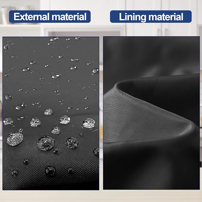 Cover for Bella 2 Slice Slim Toaster, 2-Slice Toaster Cover, Waterproof Heat-Resistant Dust-proof Toaster Cover Case Heavyweight Thickened Toaster Dust Cover with Handle (Only Cover-Black)