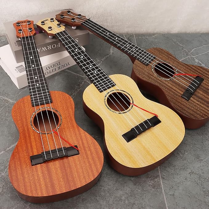 Raimy Kids Ukulele Guitar - 21inch 4 Strings Guitar Children Musical Instruments Educational Toys with Picks for Toddler Kids Boys Girls Beginner (Orange)