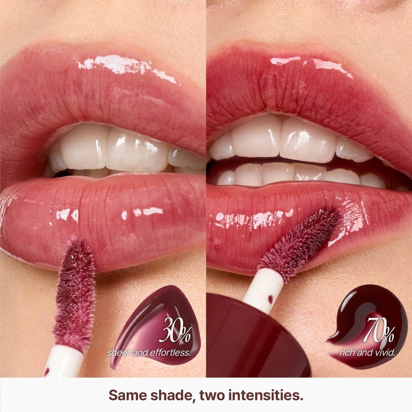 3D Voluming Gloss 70% (Rich) | Aengdu 70% l High Shine, Non-Sticky Lip Gloss for Makeup | Long-Lasting, Moisturizing Gel Formula | 30%, 70% Pigment Options | 5.3g
