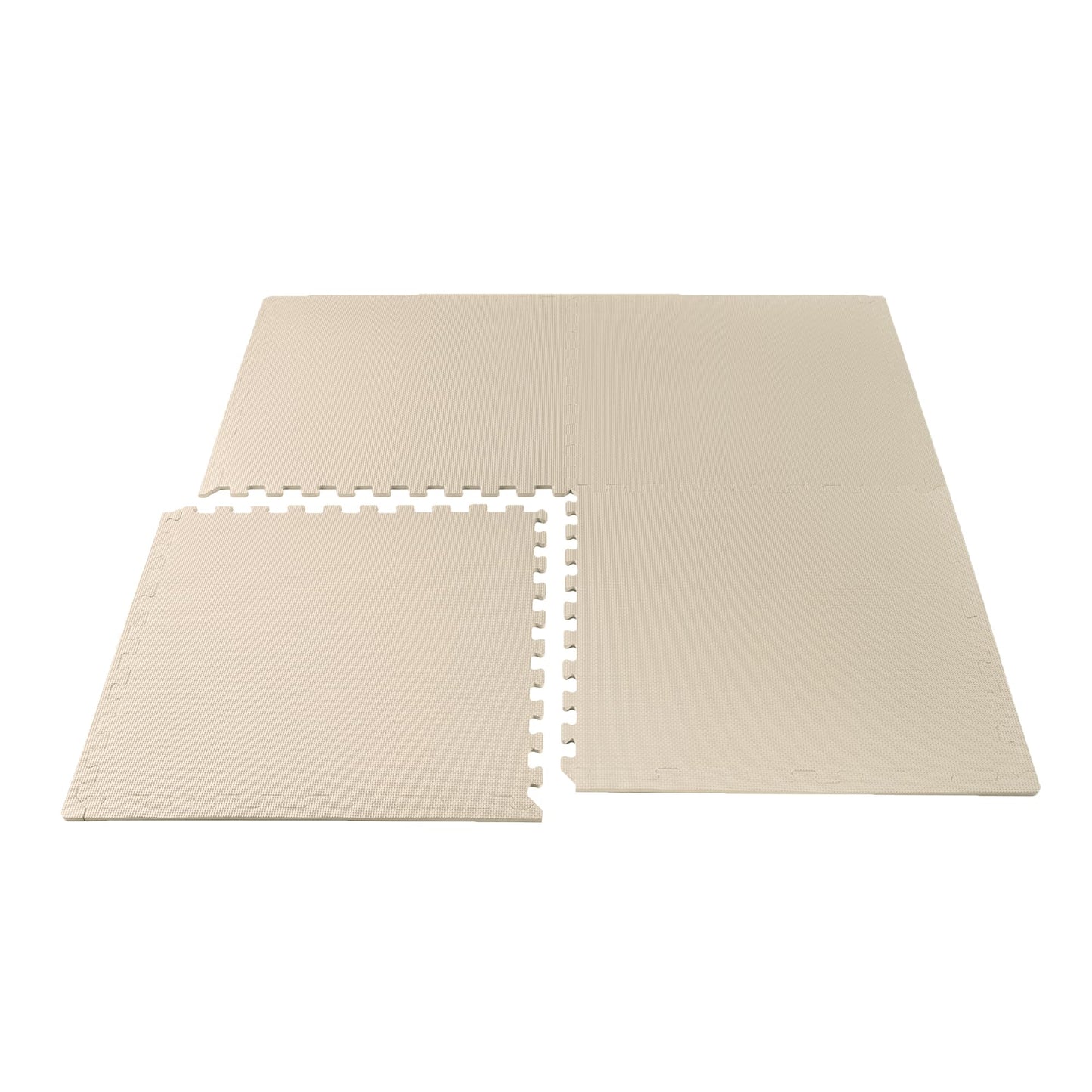 We Sell Mats 3/8 Inch Thick Multipurpose Exercise Floor Mat with EVA Foam, Interlocking Tiles, Anti-Fatigue for Home or Gym, 24 in x 24 in