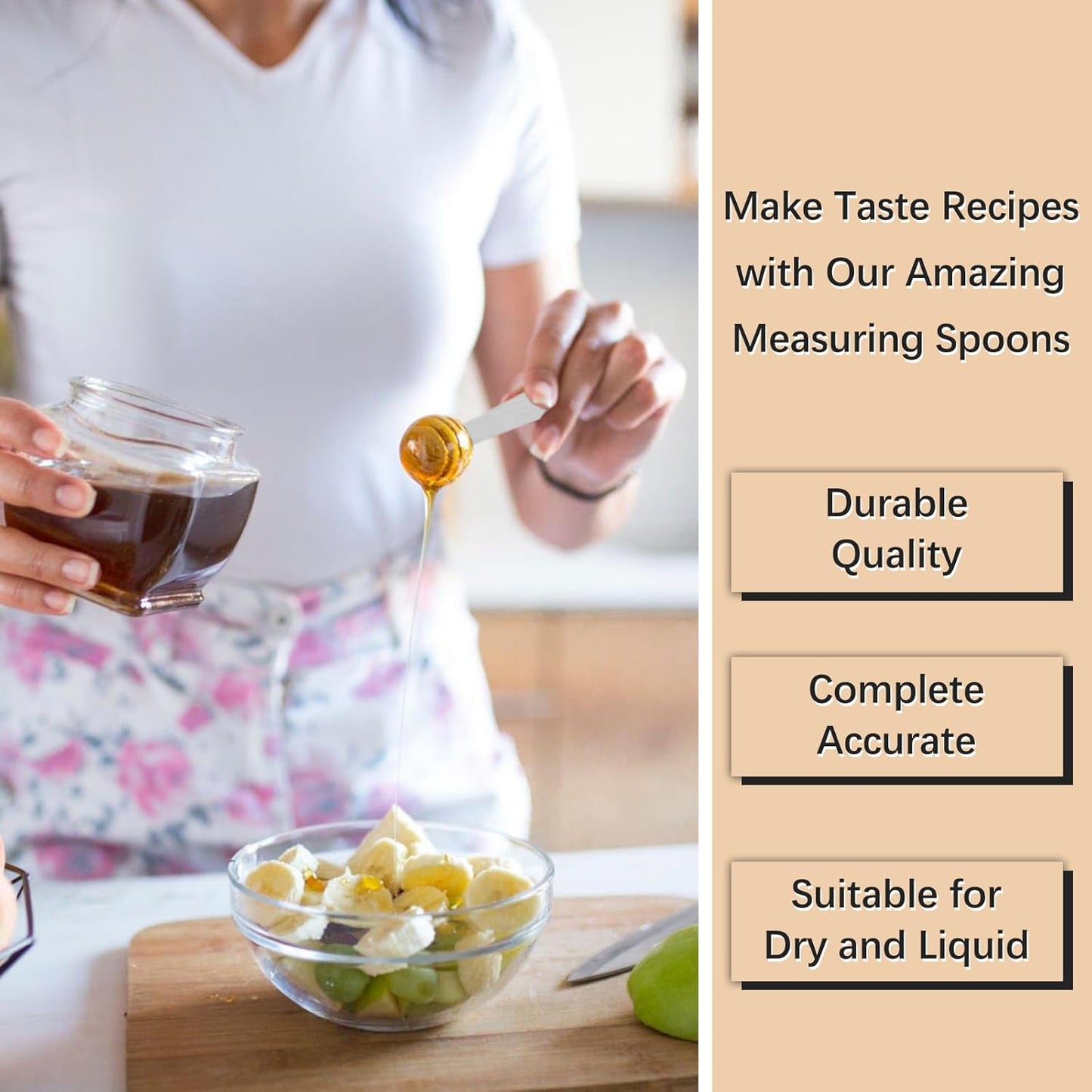 5PCS 1tsp (1/3tbsp, 5ml) Single Measuring Spoon, Stainless Steel Individual Teaspoons Only