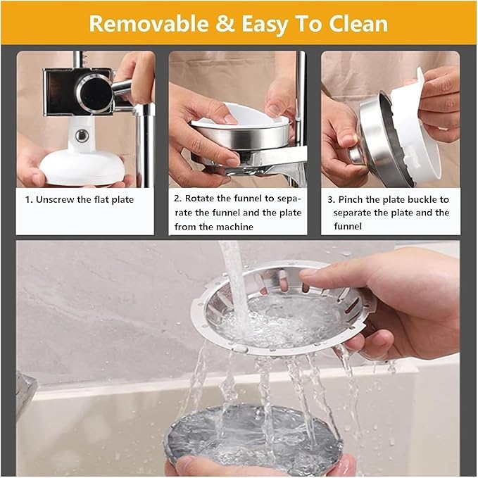 Heavy-Duty Professional Citrus Juicer, Kitchen Juice Squeezer, Easy-to-Clean, Stainless Steel