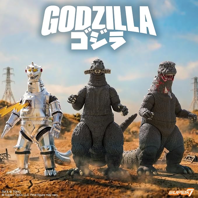 Super7 ULTIMATES! Godzilla '54-8" Toho Godzilla Action Figure with Accessories - Classic Movie Collectibles and Retro Toys