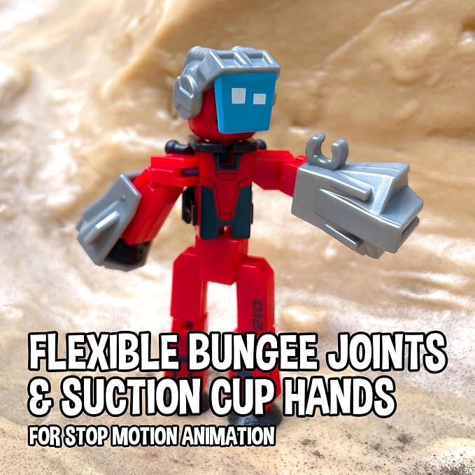 Zing StikBot Legendz Series 2 - Includes MERC, Doctor Nevermore, Bolt, Kallista - Collectible Action Figures and Accessories, Stop Motion Animation, Ages 4 and Up