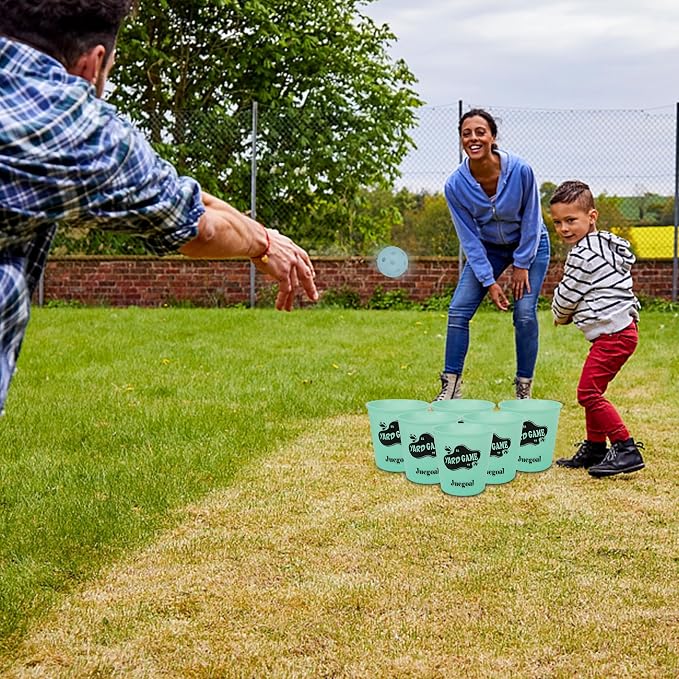Juegoal Outdoor Giant Yard Pong Game Set Outdoor Toss Game Throwing Game for Beach, Camping, Lawn and Backyard