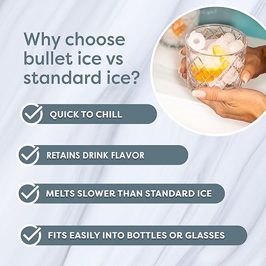Igloo Portable Ice Maker with Scoop - Countertop Ice Maker with LED Control Panel & 1.5 Quart Water Tank - Ice Cube Maker Produces 26 Lbs. of Ice in 24 Hours with 9 Large or Small Cubes in 7 Minutes