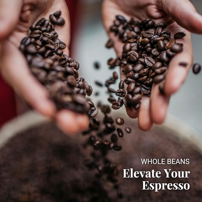 Caffe Vergnano Gran Aroma Whole Bean Coffee 2.2 lb (Pack of 2) - Italian Medium Roast For Espresso Maker, Moka Pot, French Press, Coffee Maker, Cocoa Spice Dried Fruit Notes Flavored Coffee
