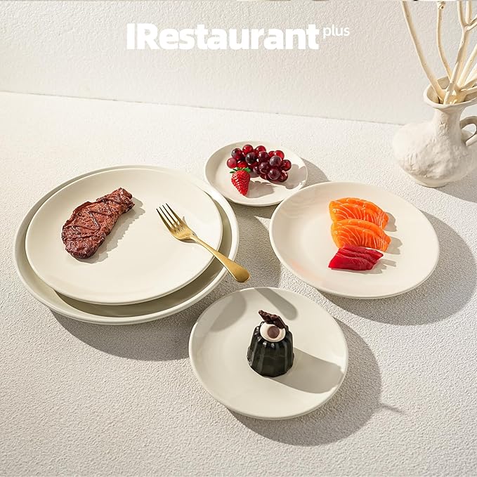 Stoneware Coupe Commercial Grade Dinnerware, Ivory, Plate 12.25", Case of 12