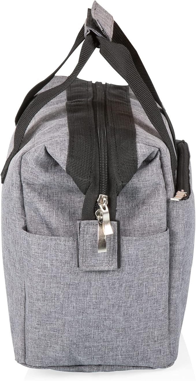 PICNIC TIME DC Comics Superman On The Go Lunch Bag, Soft Cooler Lunch Box, Insulated Lunch Bag, (Heathered Gray)