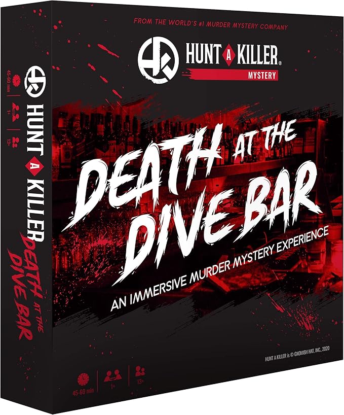 Hunt A Killer: Death At The Dive Bar, Solve a Murder at Old Scratch Tavern, Immersive Murder Mystery Game, Play Detective in Unsolved Mysteries, Great Gift For True Crime Fans, Designed for Ages 14+
