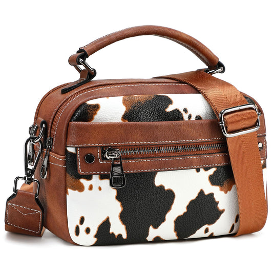 AGLOD Crossbody Bags for Women Vegan Leather Shoulder Handbags Small Cross Body Purses for Women Trendy with Wide Strap