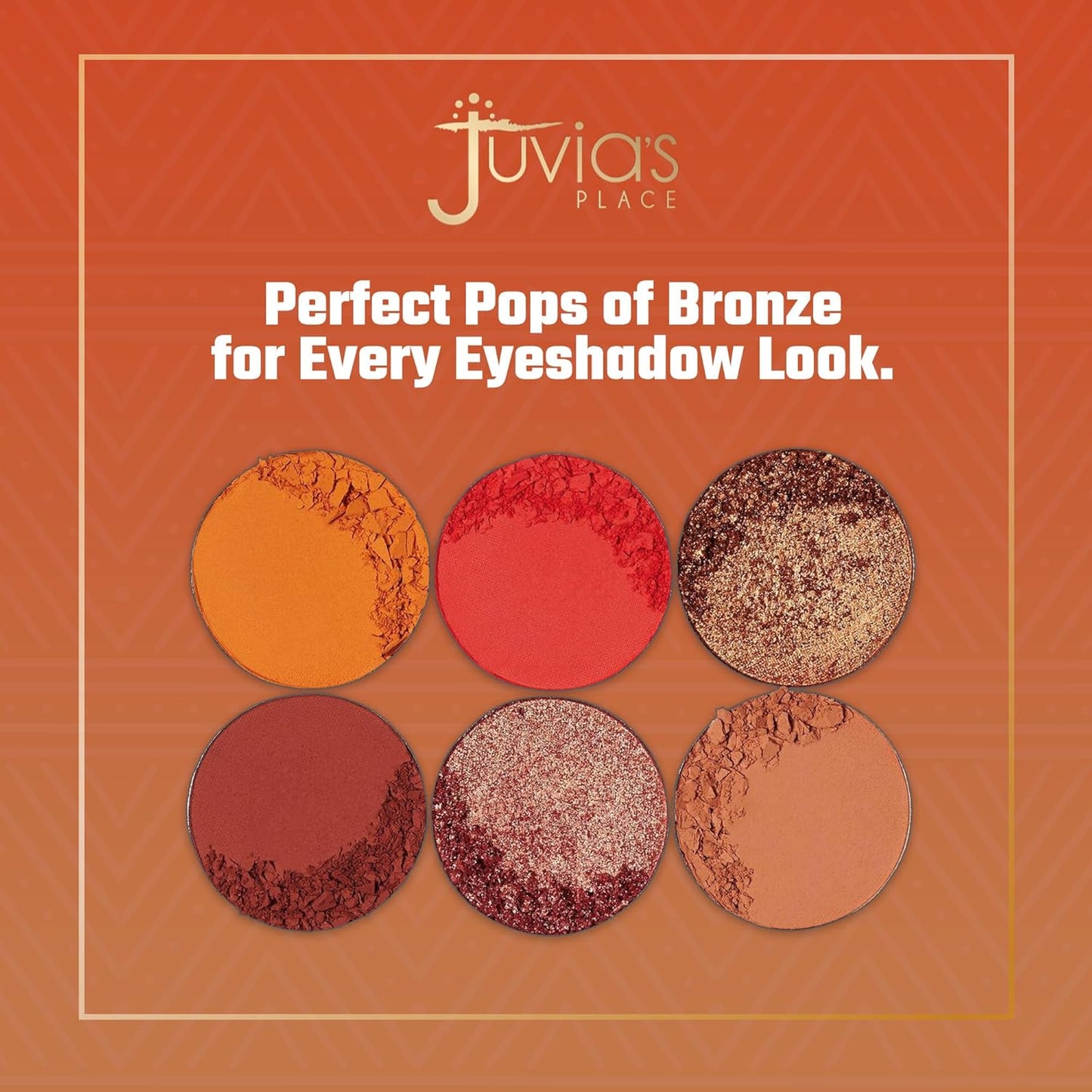 Juvia's Place Palette The Bronzed Rustic - Shades of 6, Professional Eye Makeup, Pigmented Palette, Makeup Palette for Eye Color & Shine