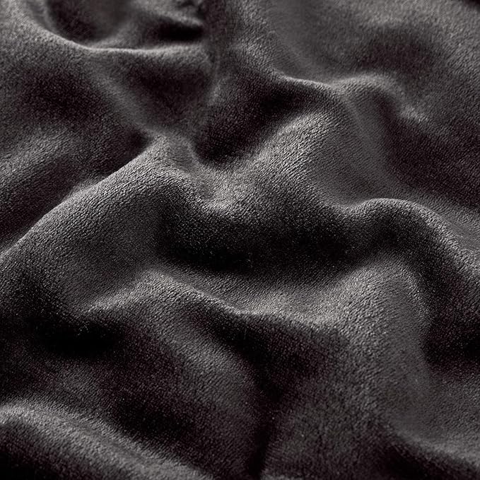 IR Imperial Rooms Black Sherpa Fleece Throw Blanket for Bed - Wholesale Bulk Pack of 16 Sherpa Blankets - Soft Fluffy Throw Blankets for Hotels, Guest Bedroom, 50x60 Inches