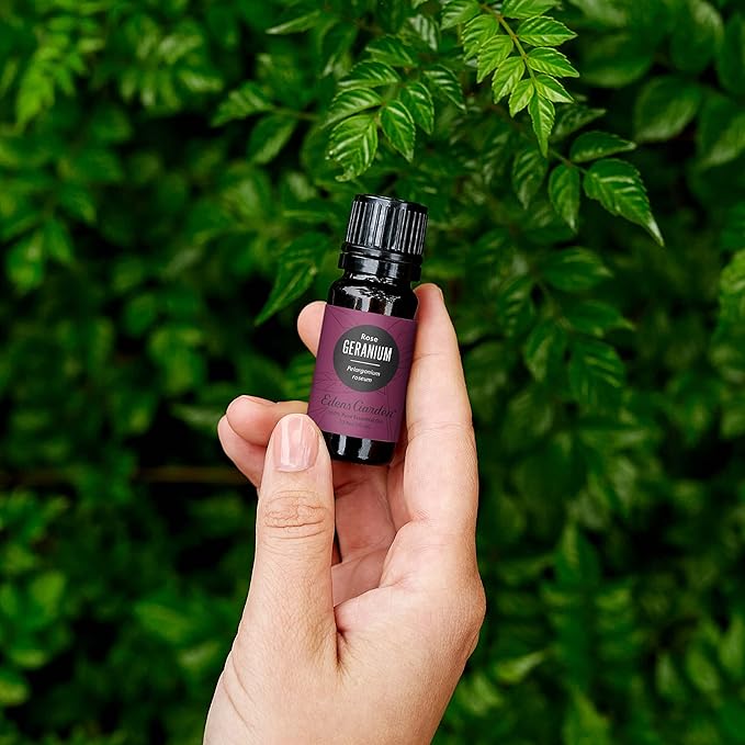 Edens Garden Geranium- Rose Essential Oil- 100% Pure Premium Grade, Undiluted, Natural, Therapeutic, Aromatherapy, The Best for Diffuser, Face, Candle, Hair 10 ml (.33 fl oz)