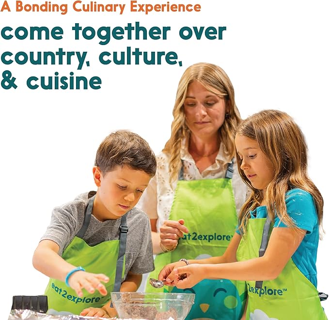 eat2explore Cooking Kits for Kids 15 Pcs – Interactive & Educational Kids Cooking Sets Real for Ages 5 and Up,3 Recipe Cards & Global Ingredients – Fun for Young Chefs (Ukraine Edition)