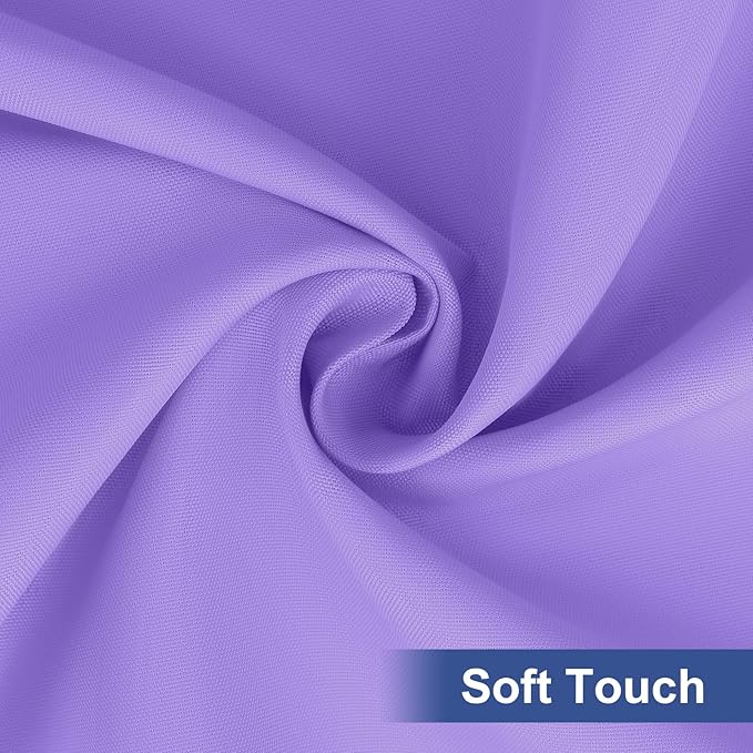 homing Rectangle Table Cloth Cover, Waterproof Polyester Elastic Fitted Tablecloth, Fits for 8 Foot Folding Tables, Washable Table Protector for Picnic, Camping, Outdoor (Lavender, 30" x 96")