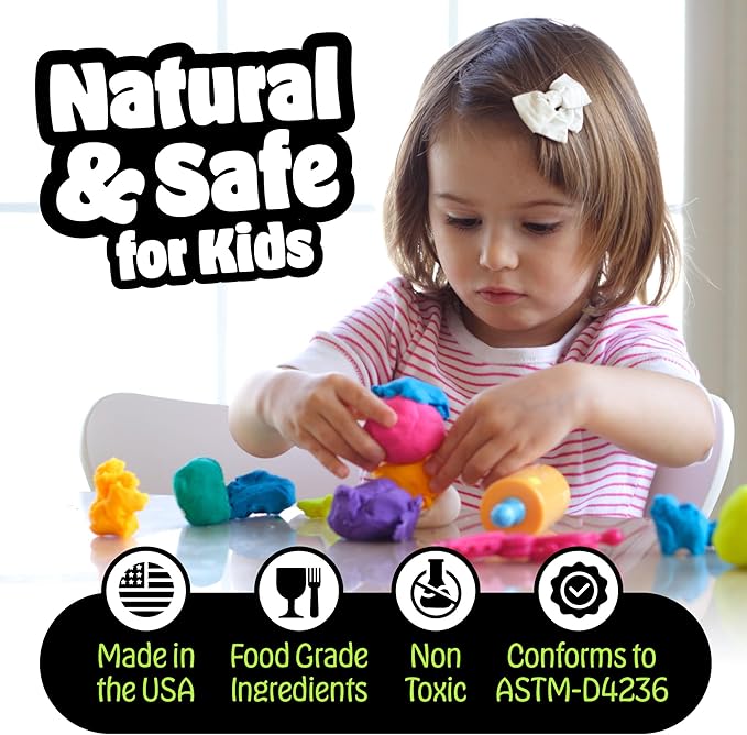 Hygloss Play Modeling Dough for Kids – Safe & Non-Toxic Sensory Dough for Arts and Crafts – 3 lb Tub – Play Clay for Toddler Activities, Preschool Classroom Must-Haves – Lime Green Color, Unscented