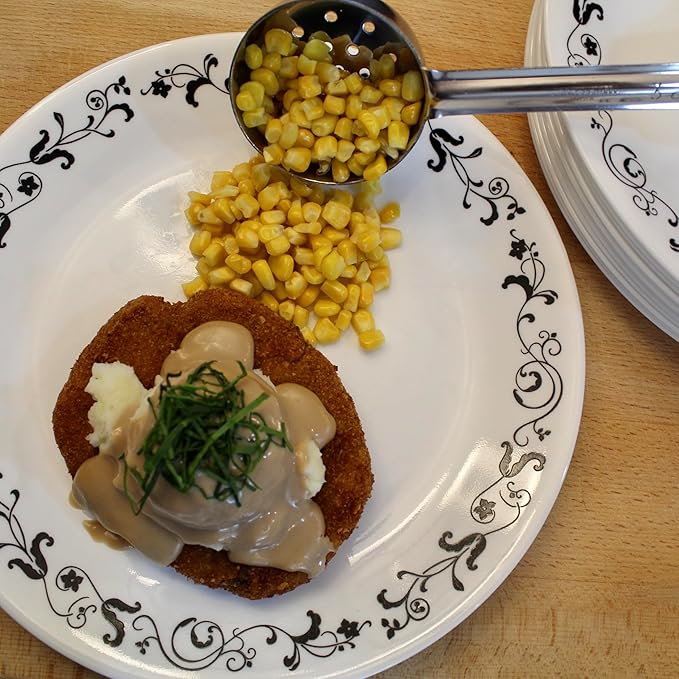 4 Ounce Slotted Stainless Steel Portion Control Ladle Spoon for Measuring and Serving; Commercial Grade Serving Scoops [Pack of 12]