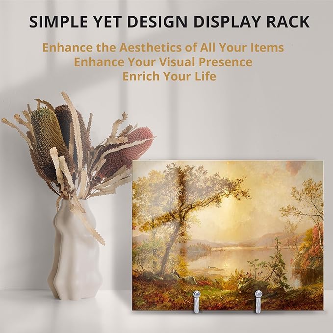 3 Pack 6inch Picture Stands for Display, Silver Metal Plate Stands for Display - Decorative Plate Stand, Plate Holder Display Stand, Picture Frame Stand - Plate Display Stands for Picture Stand