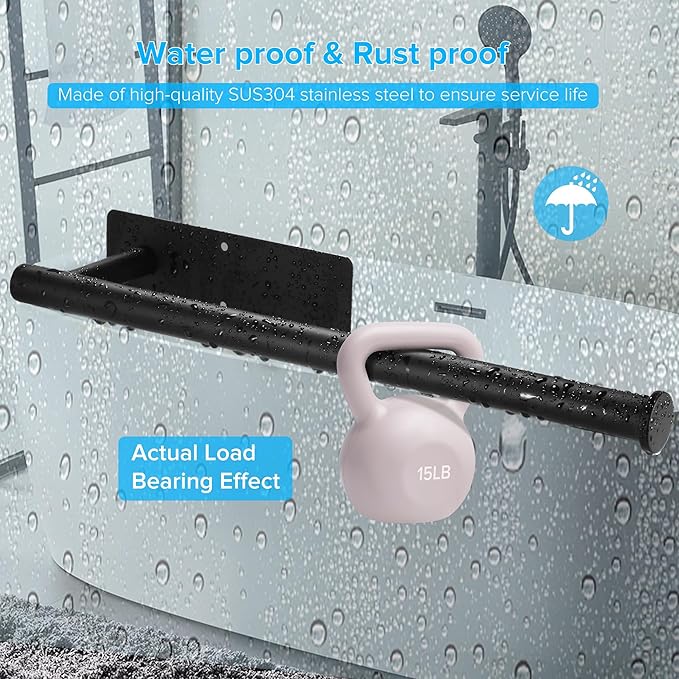 2nd Gen Paper Towel Holder Under Cabinet No Drilling, [More Sturdy] Self Adhesive or Drilling Paper Towel Holder Wall Mount for Kitchen, RV, [Fit Mega Paper Towel Roll] SUS304 Stainless Steel