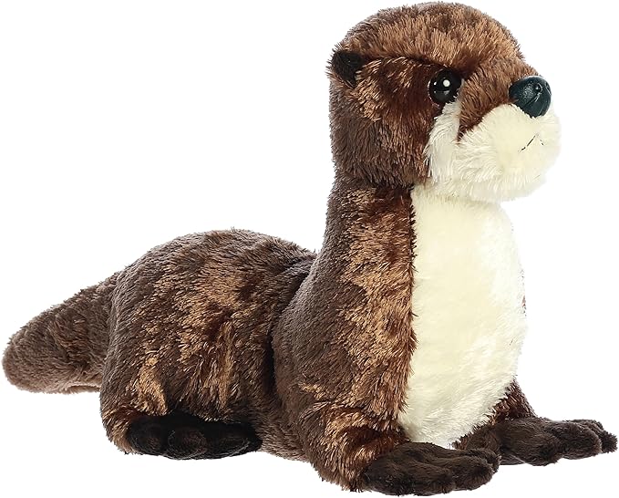 Aurora® Adorable Flopsie™ River Otter Stuffed Animal - Playful Ease - Timeless Companions - Brown 12 Inches