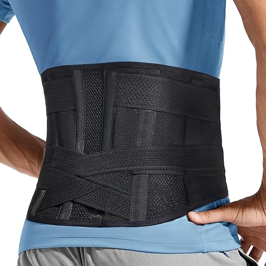 Adjustable Back Brace for Lower Back Pain & Sciatica Relief - Unisex Lumbar Support Belt for Herniated Disc, Posture Correction, Breathable Design for Work, Sports(B92,XXX-Large)