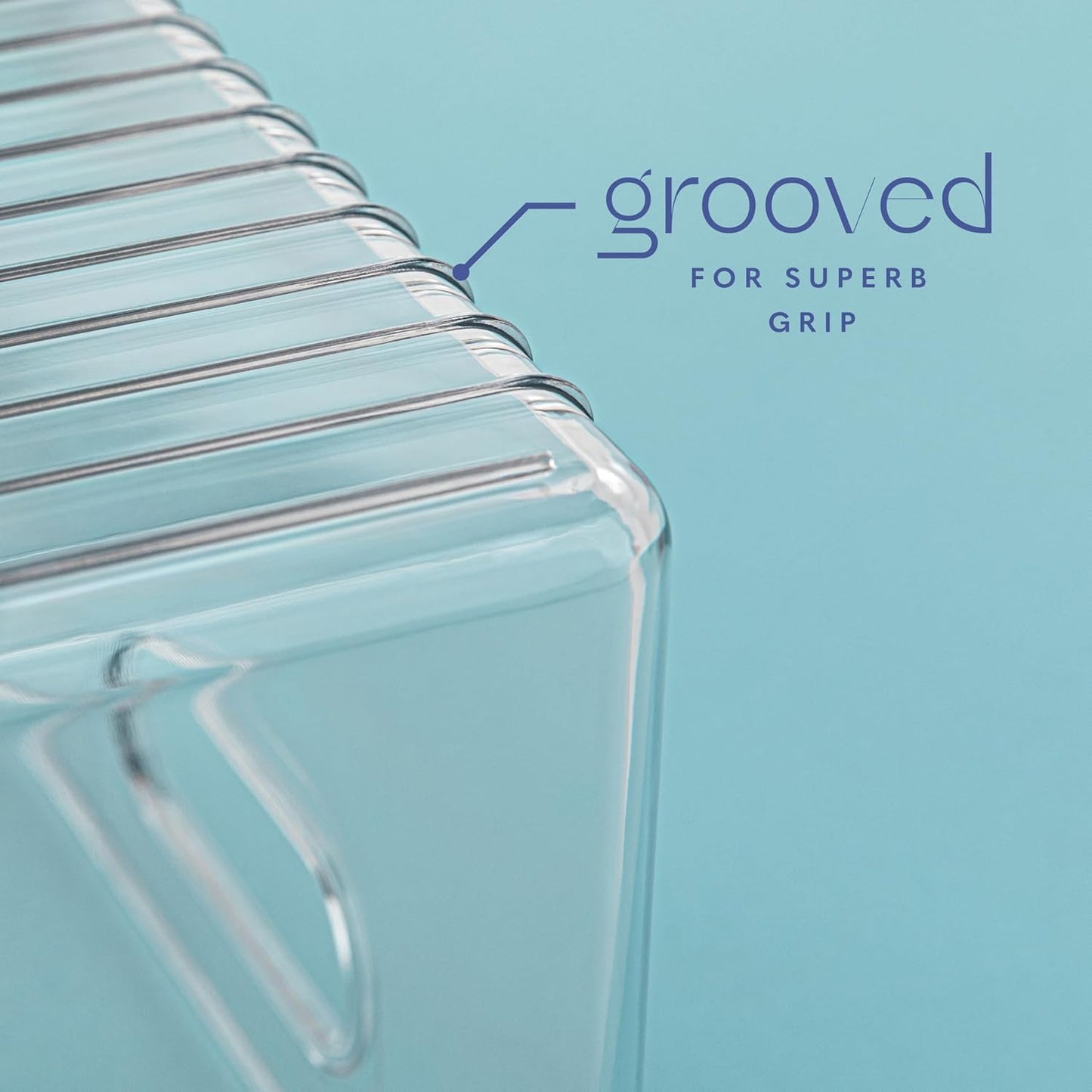 Plastic Food Storage 8 Pack Clear Container Bin with Handles for Organizing Kitchen, Pantry, Refrigerator, Freezer, Pantry, Cabinet, Closet, Bathroom. 16”x8”x5”