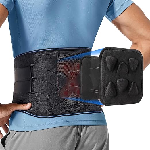 Adjustable Back Brace for Lower Back Pain & Sciatica Relief - Unisex Lumbar Support Belt for Herniated Disc, Posture Correction, Breathable Design for Work, Sports (B73,Small)