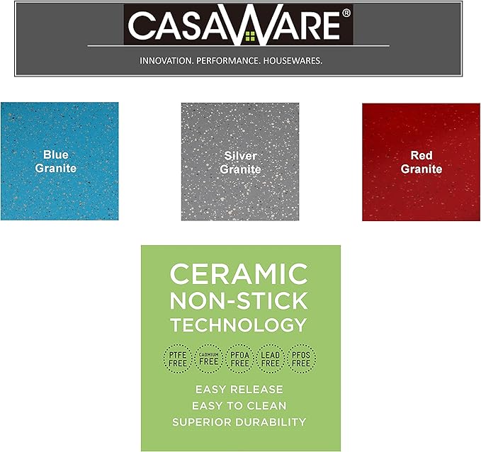 casaWare Pizza/baking Pan 12-inch (Red Granite)