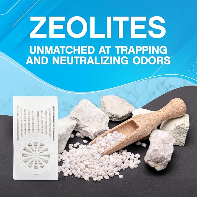 NonScents Refrigerator Deodorizer (4-Count) & Smoke Odor Eliminator Bag - Ultimate Odor Control Bundle for Fridge, Freezer, Cars, & Small Spaces – Fragrance-Free & Long-Lasting