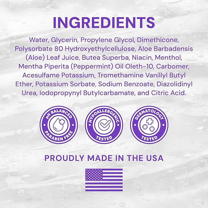 SWISS NAVY Sensual Arousal Personal Lubricant & Gel for Couples, Men & Women, Water Based Personal Lubrication with Niacin (Vitamin B3), Menthol, Peppermint, Butea Superba, Leak Proof Bottle, 6 Oz