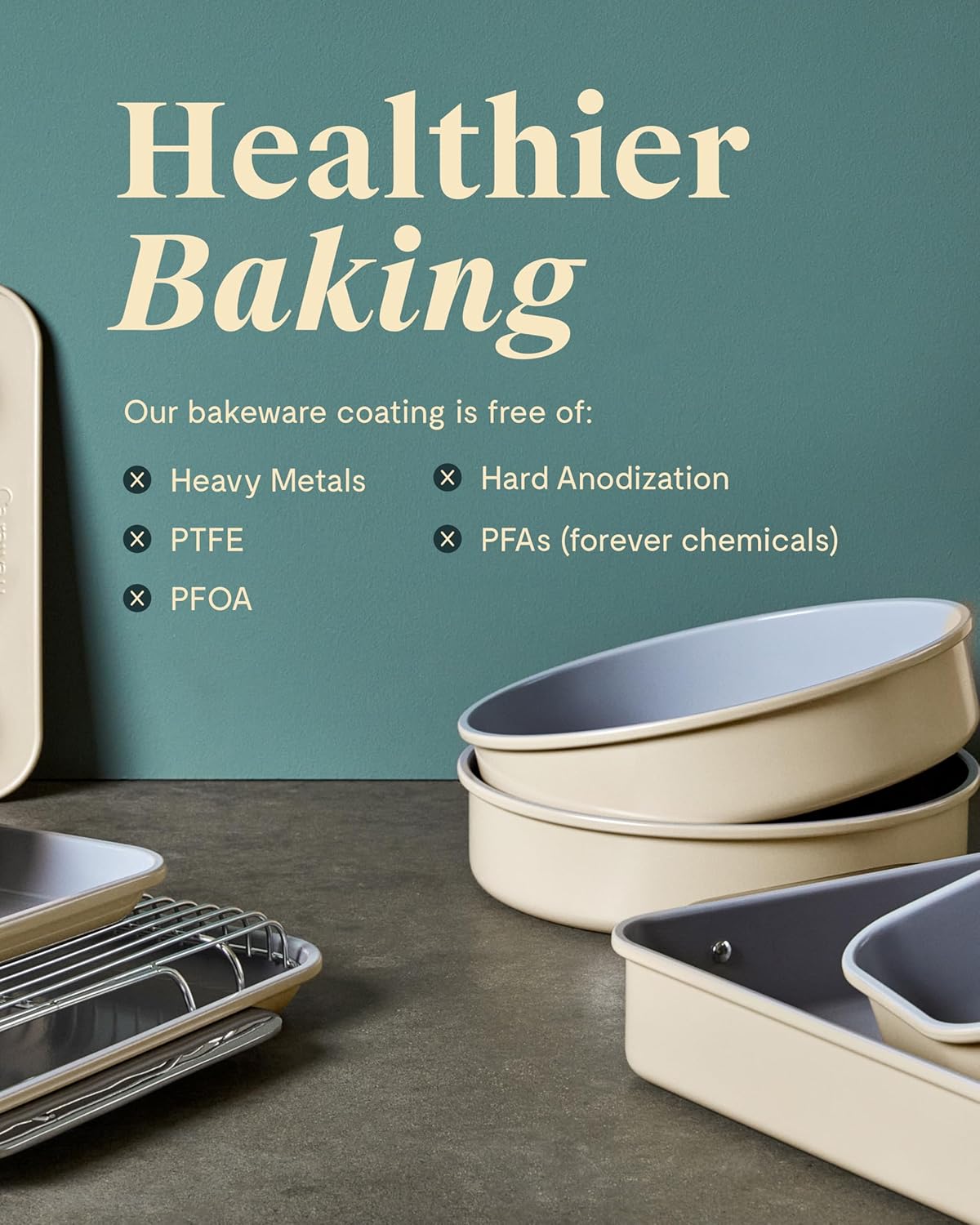 Caraway Non-Stick Ceramic 12-Cup Muffin Pan - Naturally Slick Ceramic Coating - Non-Toxic, PTFE & PFOA Free - Perfect for Cupcakes, Muffins, and More - Slate