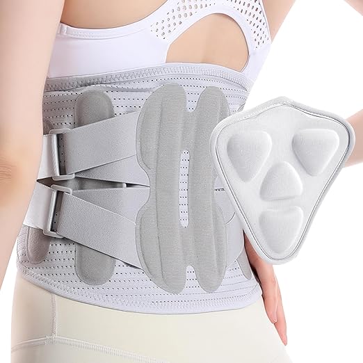 Back Brace for Lower Back Pain Relief for Women Adjustable Lumbar Support Belt Breathable Mesh for Herniated Disc,Sciatica,Scoliosis with Removable 3D Pad Home Work Sports