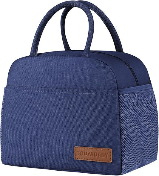 douyadady Lunch Bag Women/Men Lunch Box Women/Men (Dark blue)
